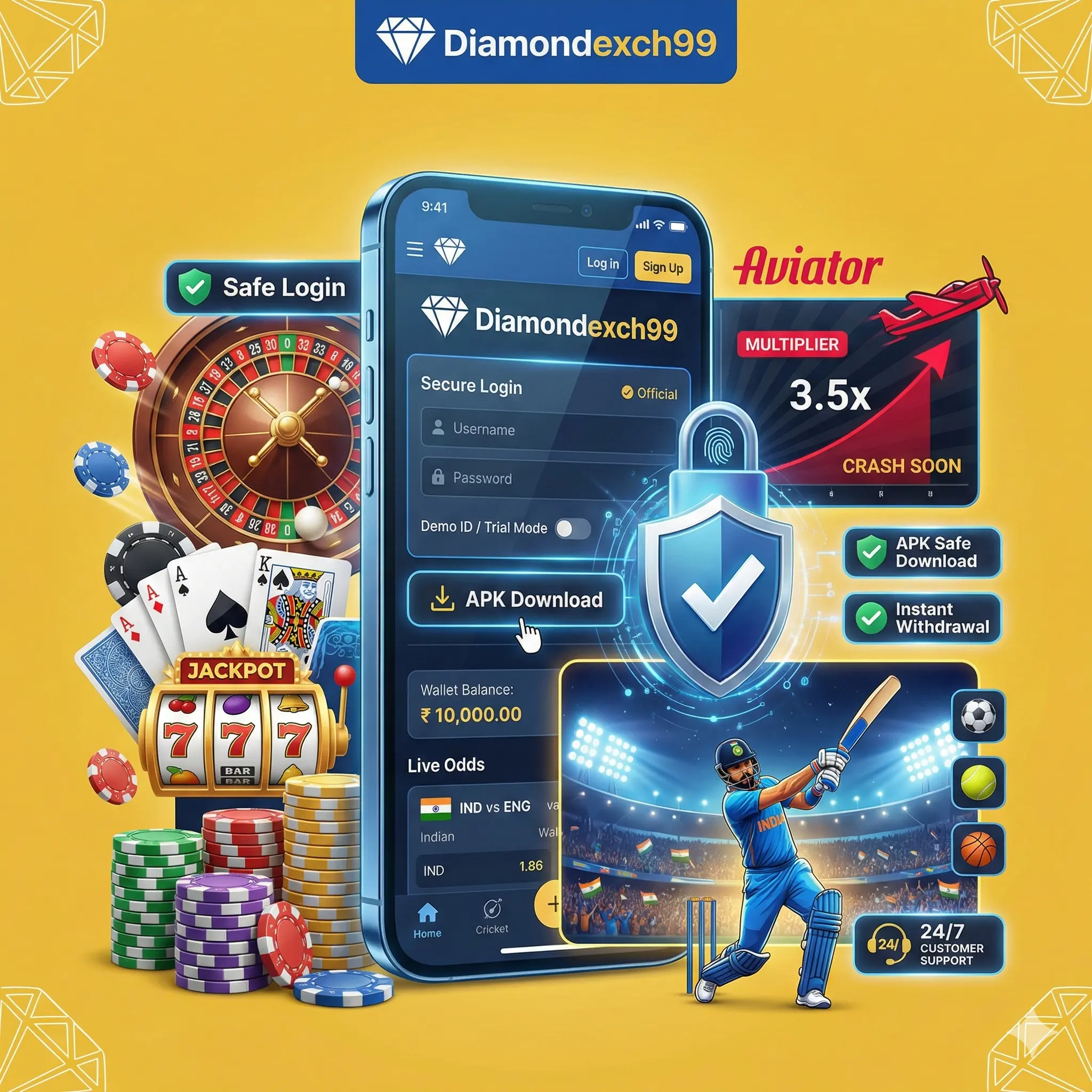 Diamondexch99 ID login and registration guide for users in India