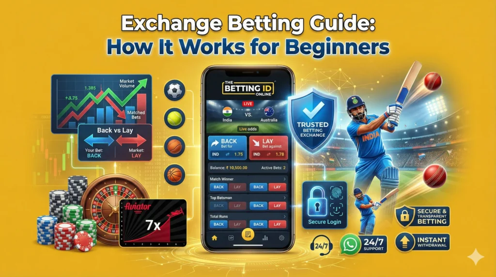 Exchange Betting Guide explaining back and lay betting concepts