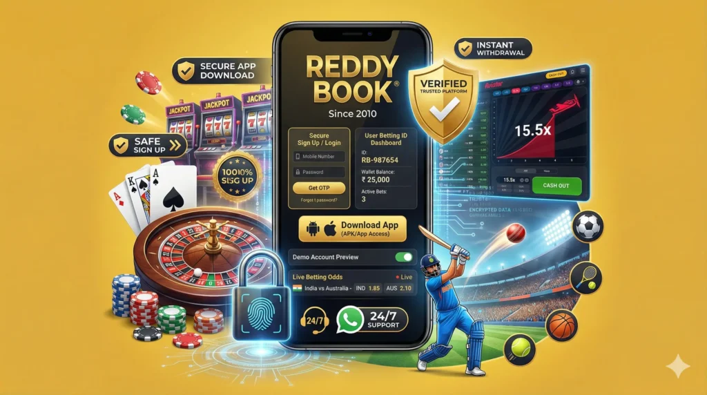 Reddybook online betting ID and app access guide